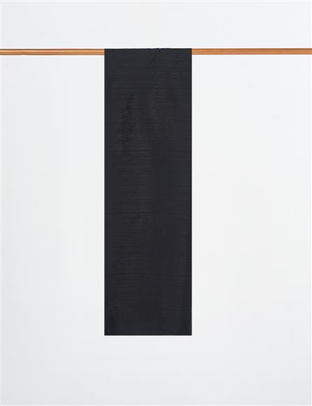 Textured Cotton Shawl Black