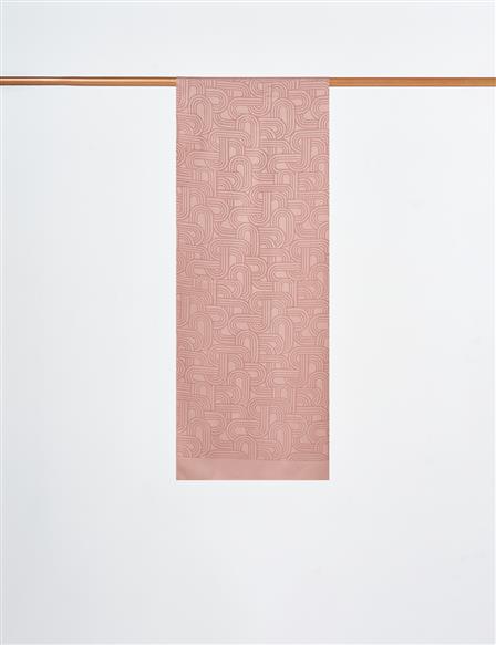 Geometric Pattern Shawl Milk Coffee