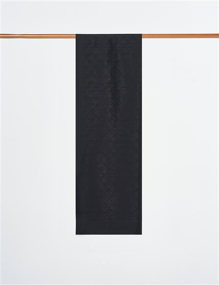 Patterned Cotton Shawl Black