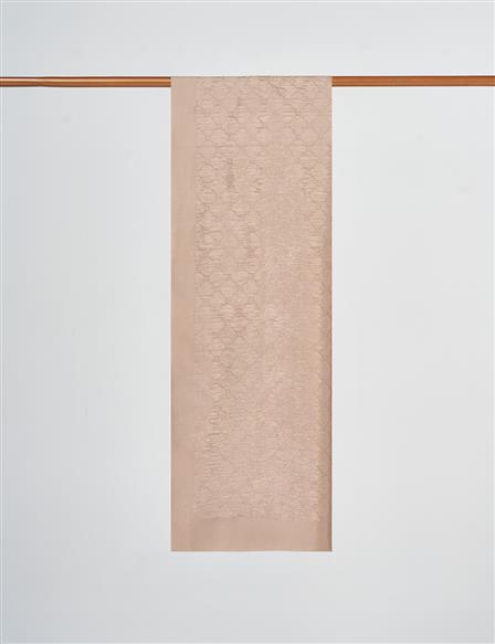 Patterned Cotton Shawl Beige