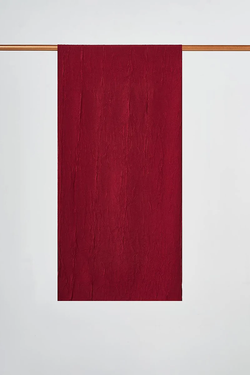 Crinkle Shawl Burgundy