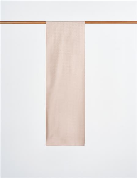 Monogram Detailed Viscose Shawl Stone
