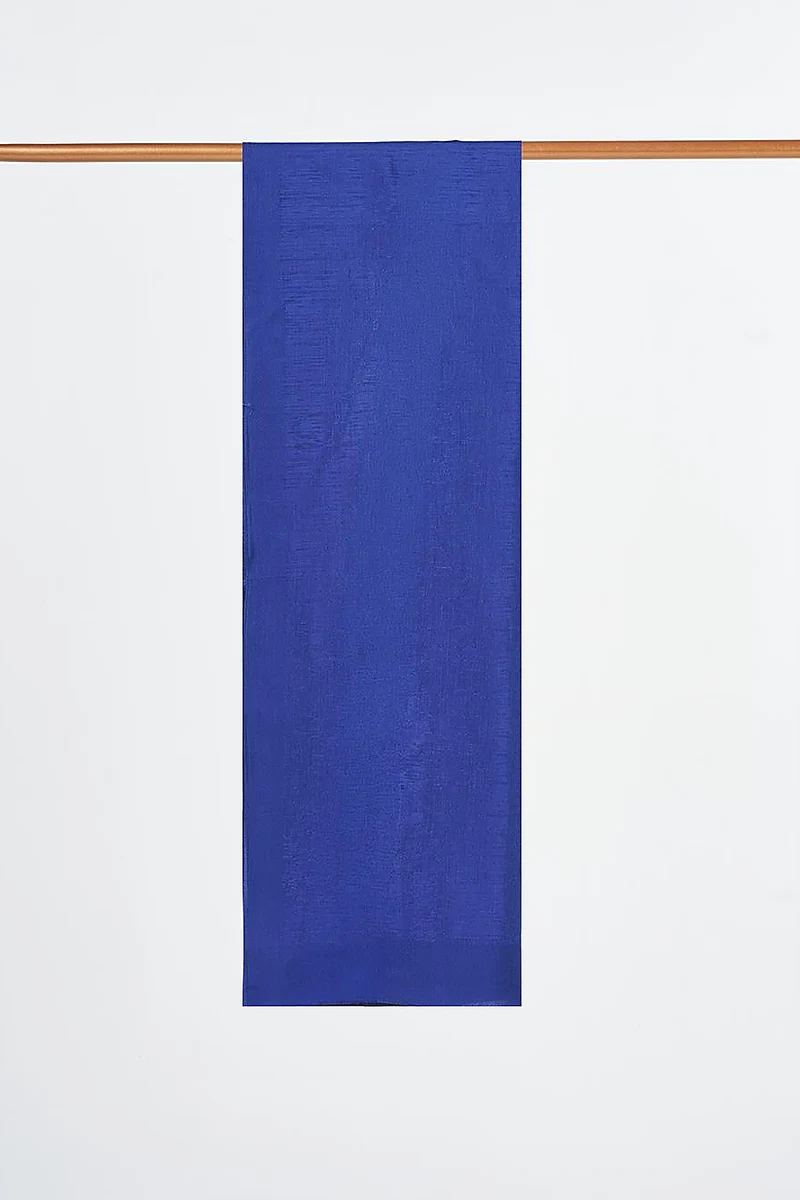 Textured Cotton Shawl Navy