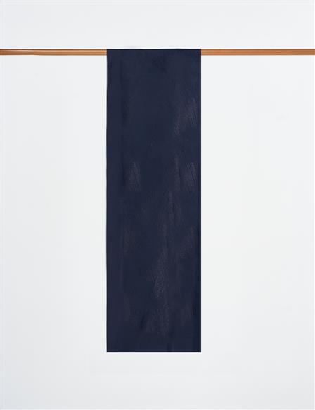 Brush Patterned Viscose Shawl Navy