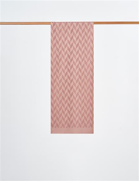 Herringbone Pattern Shawl Milk Coffee