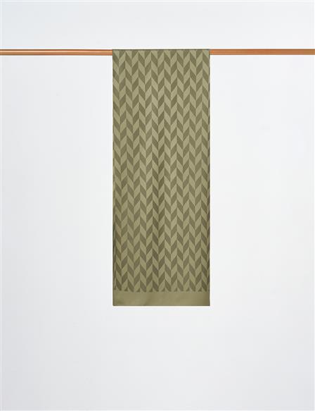 Herringbone Pattern Shawl Forest Green