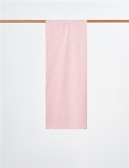 Geometric Pattern Shawl Powder Pink