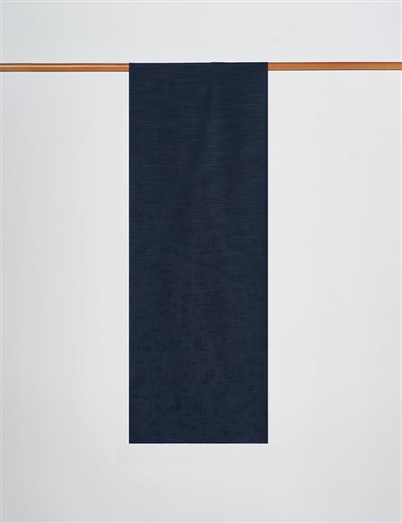 Floral Patterned Lyocell Shawl Navy