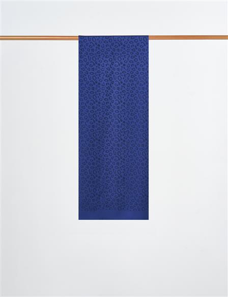 Leopard Pattern Shawl Blue