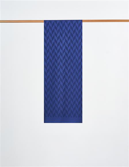 Herringbone Pattern Shawl Blue