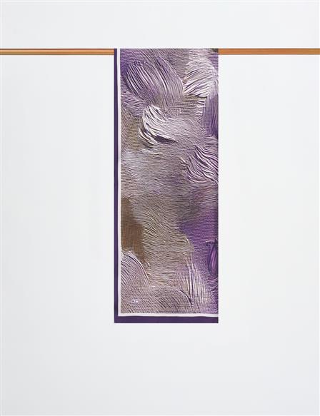 Brush Pattern Scarf Lilac