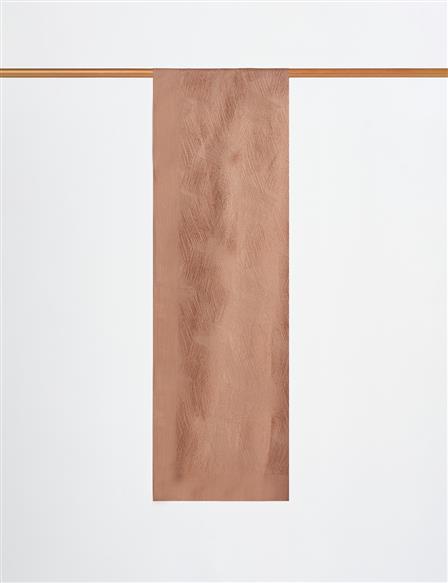 Brush Patterned Viscose Shawl Brown