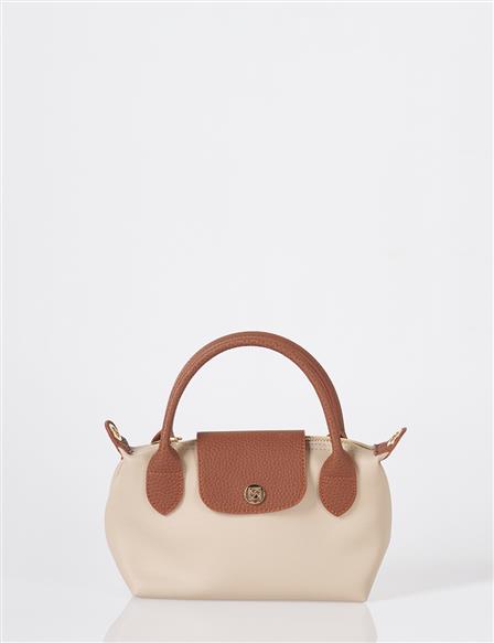 Kapaklı Shopper Çanta Taş