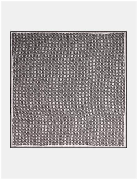 Geometric Patterned Scarf Anthracite