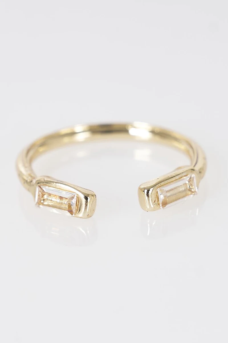 Shiny Stone Ring Optical White