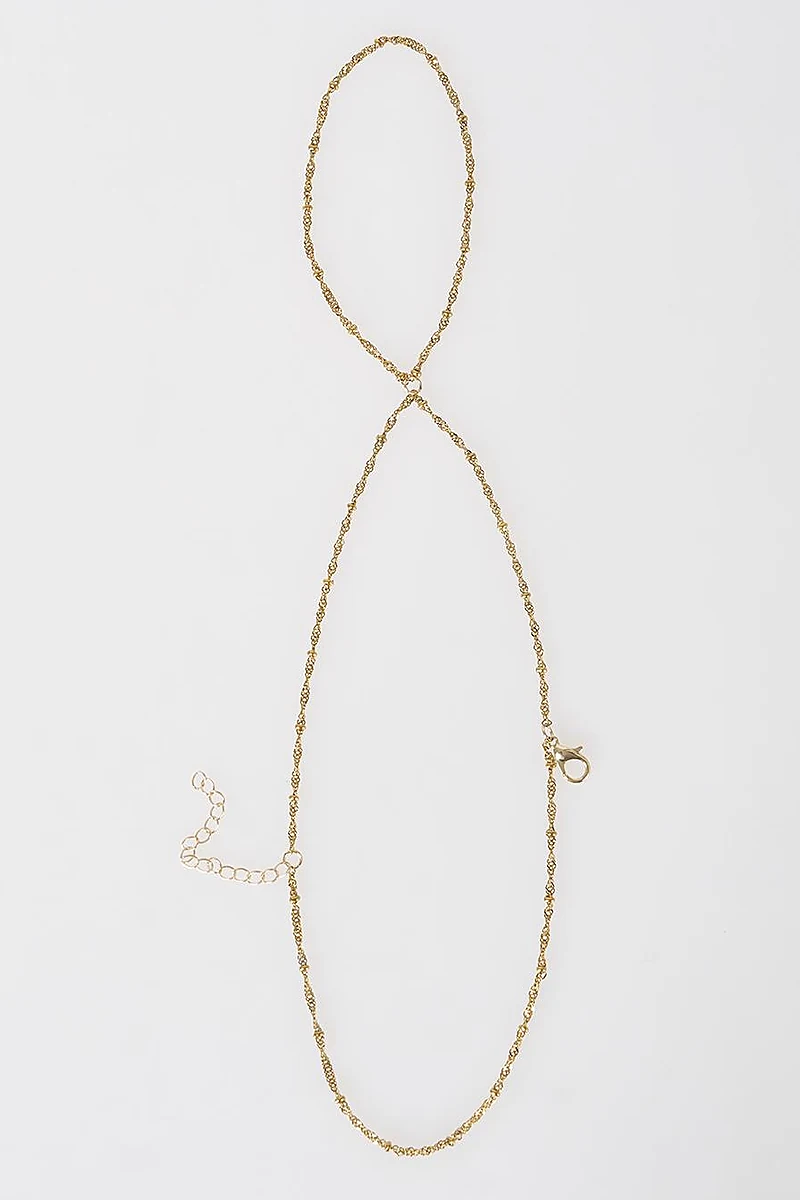 Serpent Hand Chain Bracelet Gold