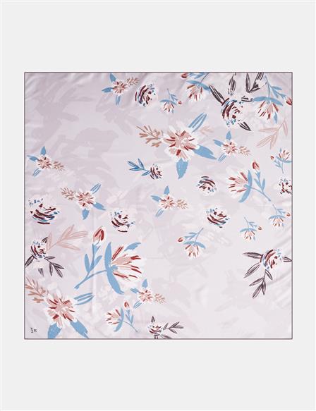 Floral Pattern Scarf Stone