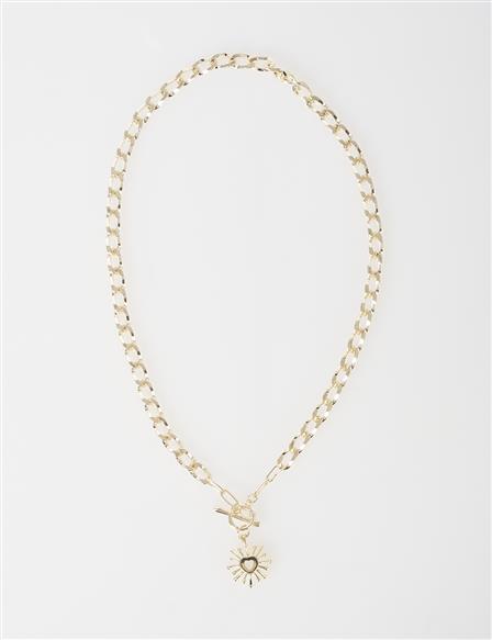 Figurine Chain Necklace Gold