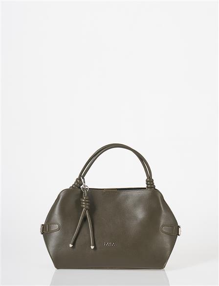 Knotted Detail Hobo Bag Khaki