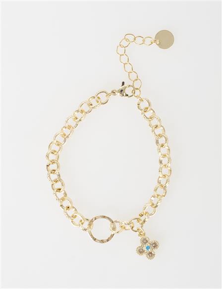 Mini Flower Figure Bracelet Gold