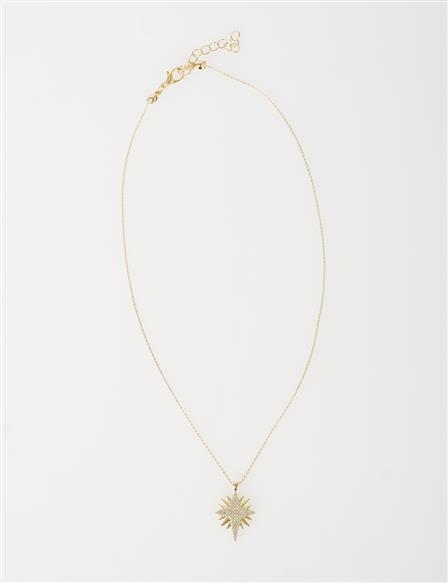North Star Figure Necklace Gold
