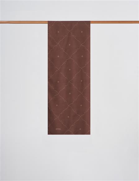 Signature Figurine Monogram Shawl Espresso