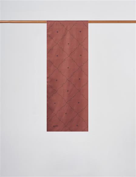Signature Figurine Monogram Shawl Bitter Brown