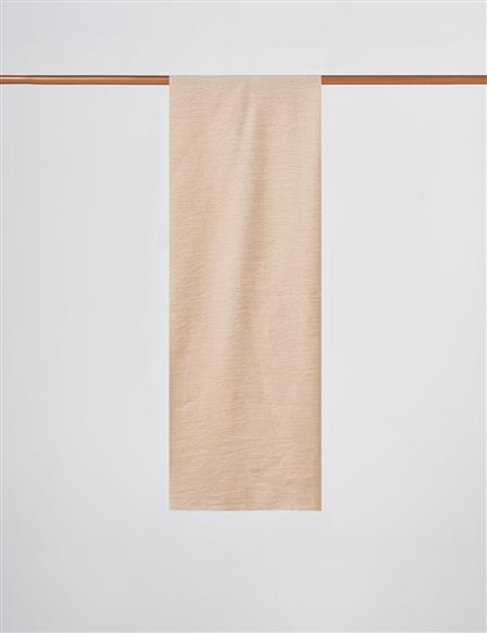 Glossy Viscose Shawl Beige