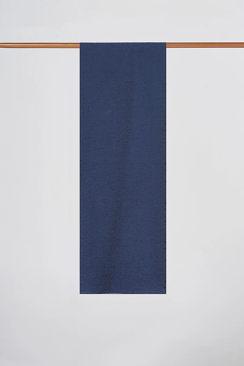 Floral Pattern Viscose Shawl Navy