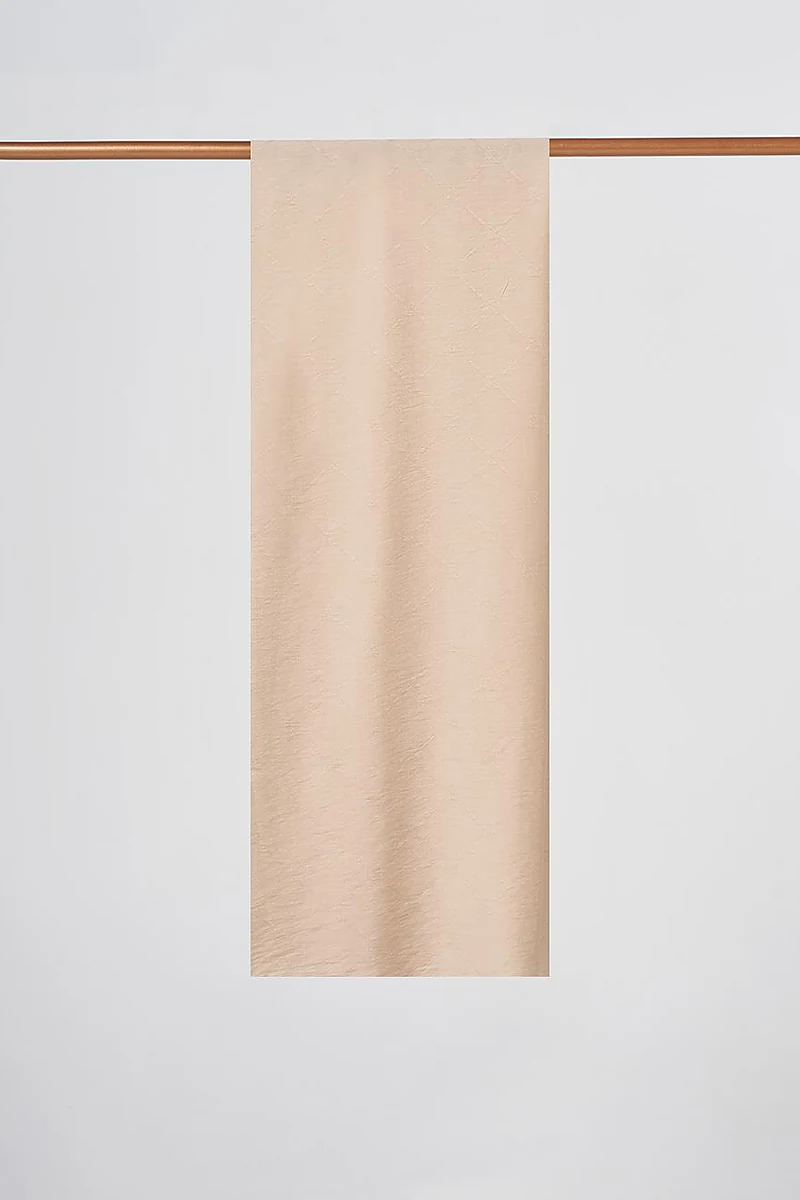 Monogram Pattern Viscose Shawl Beige