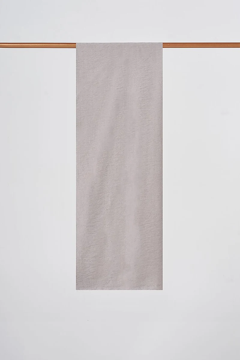 Floral Pattern Viscose Shawl Silver