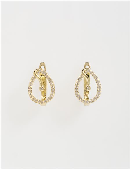 Spiral Knot Earrings Gold