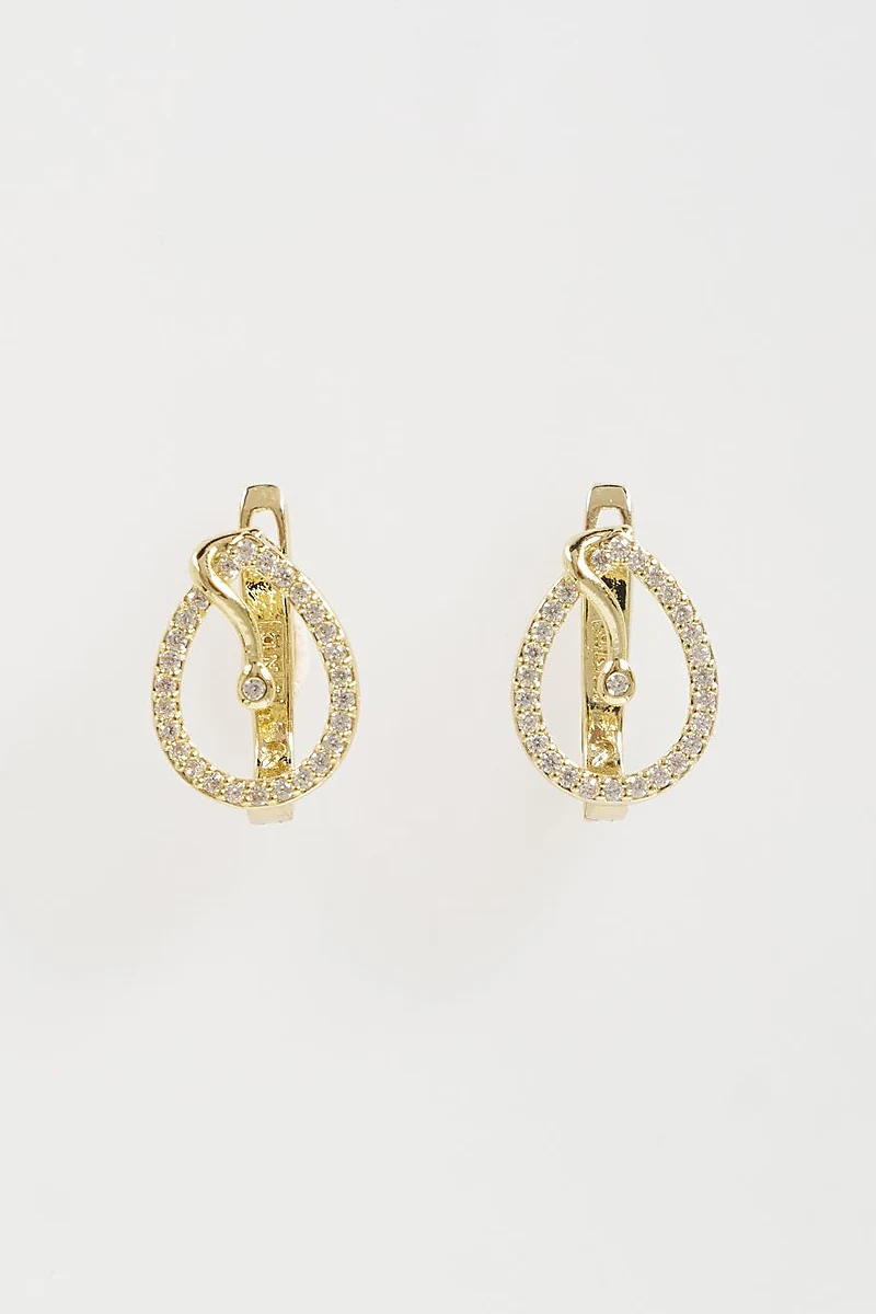 Spiral Knot Earrings Gold