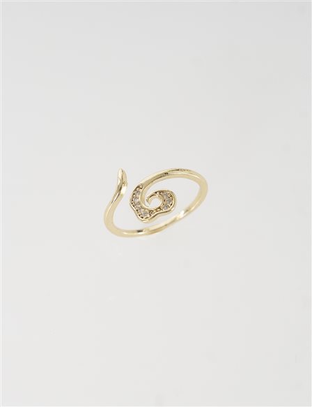 Curved Minimalist Ring Gold