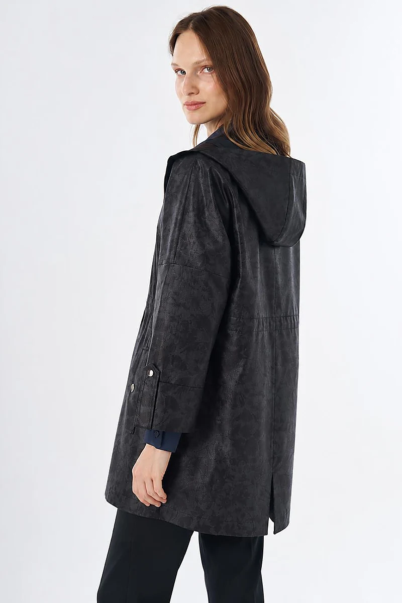 Wide Collar Jacket Black