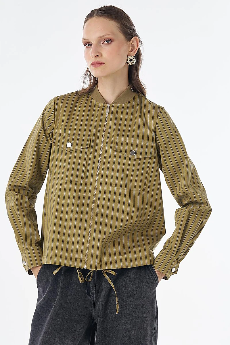 Cotton College Collar Blouse - Mustard