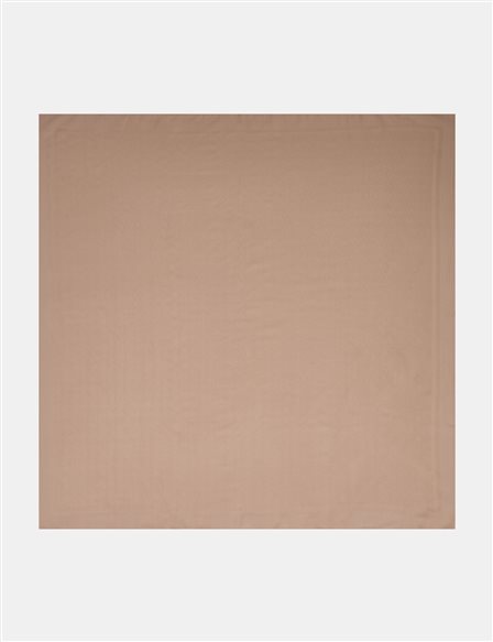 Monogram Patterned Scarf Mink