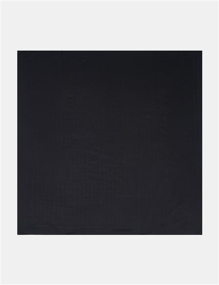 Monogram Patterned Scarf Black