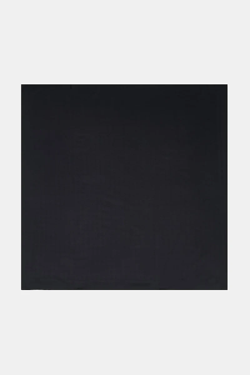 Monogram Patterned Scarf Black