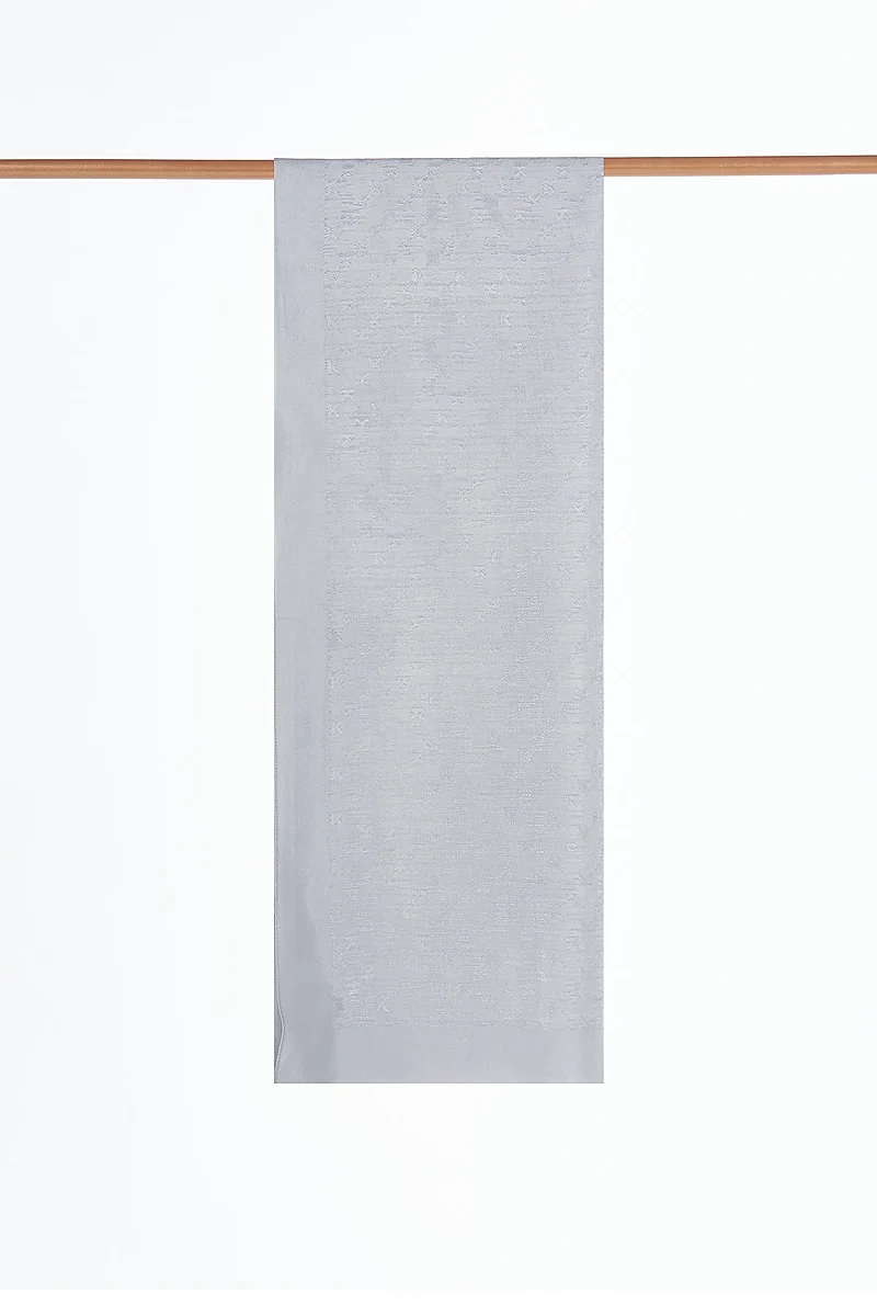 Logo Detailed Viscose Scarf Gray