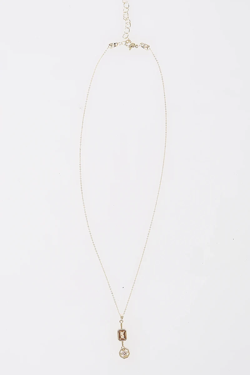 Charm Detail Necklace Gold