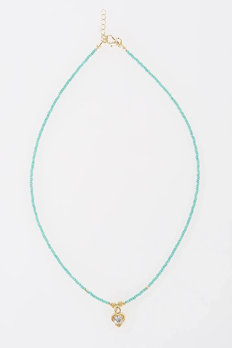 Heart Detail Necklace Gold