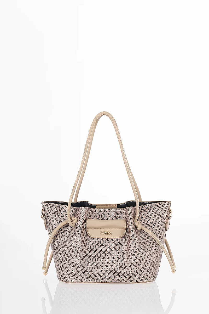 Gathered Detail Shoulder Bag Mink