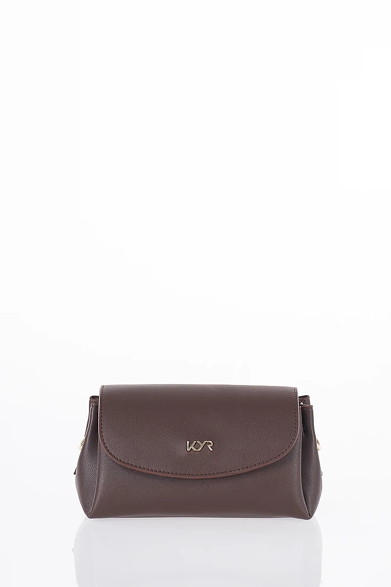 Flap Shoulder Bag Brown