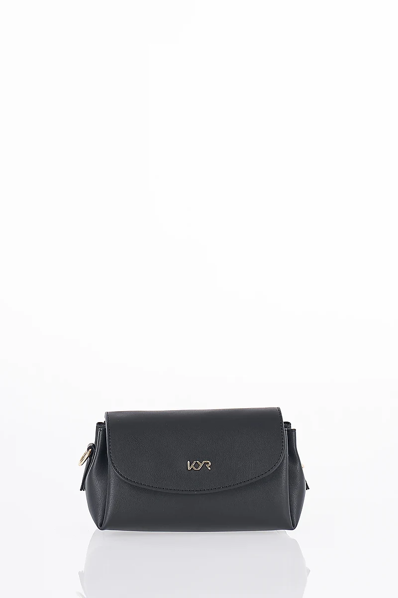 Flap Shoulder Bag Black
