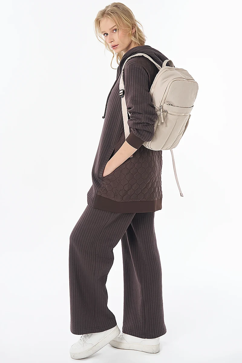 Relaxed Fit Two-Piece Set Brown