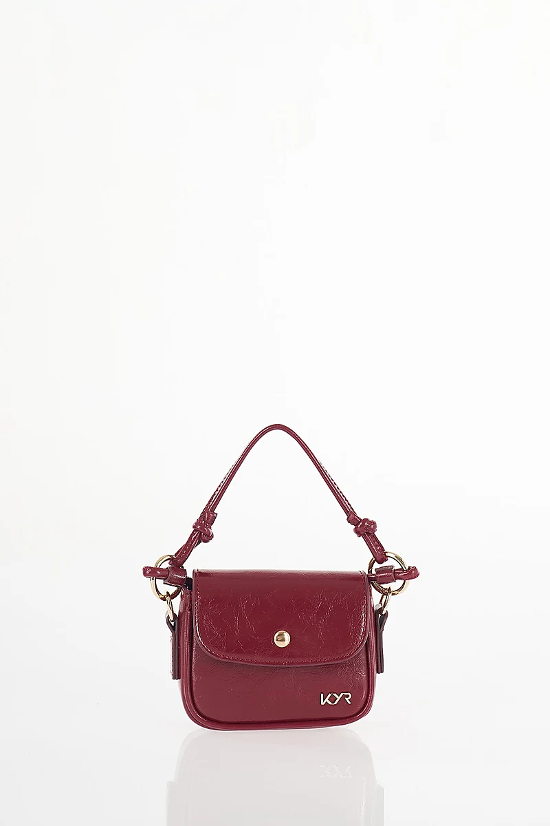 Flap Mini Bag Burgundy