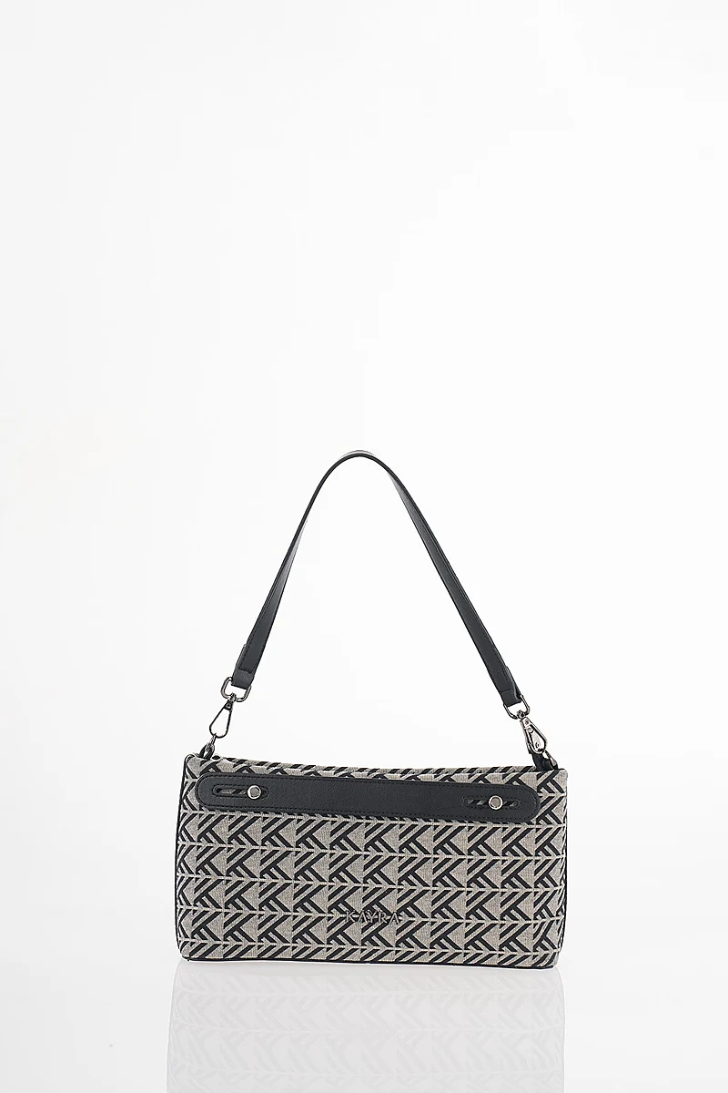 Monogram Pattern Bag Grey