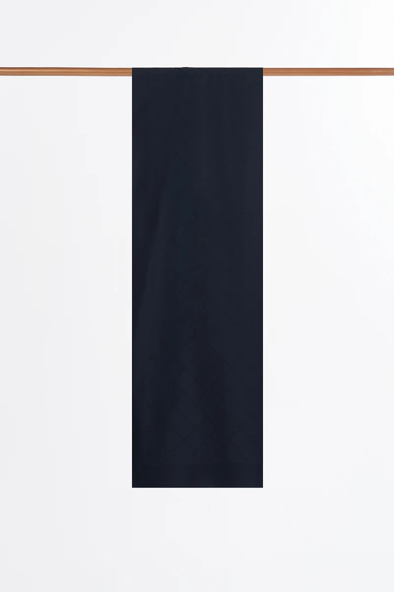 Logo-Detail Modal Shawl Navy