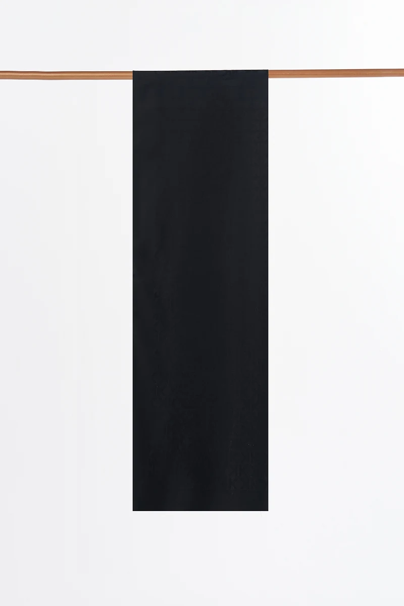 Logo-Print Modal Shawl Black